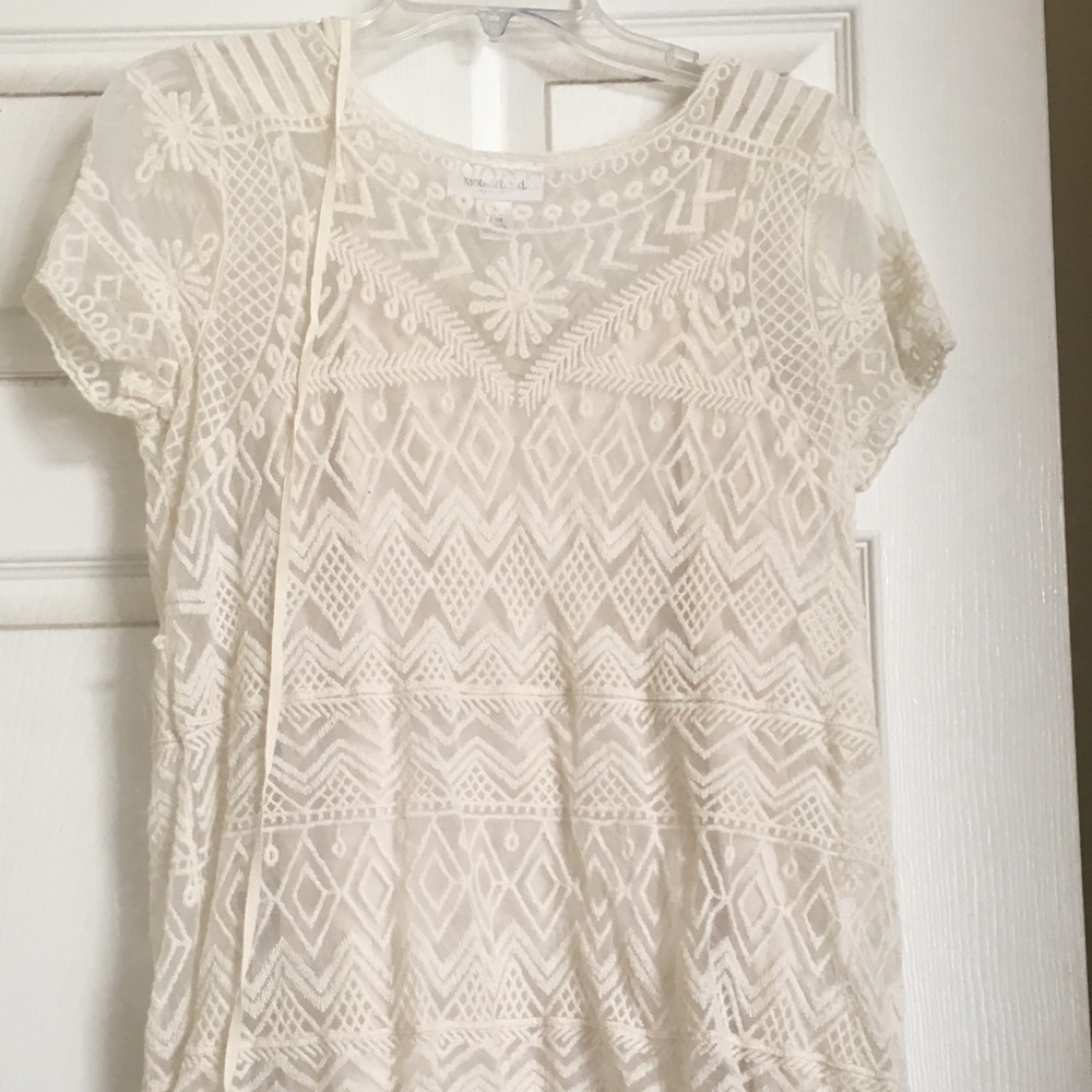 Cream maternity top